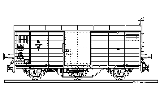 Zeichnung vom Pufferwagen