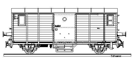 Zeichnung vom Der Pufferwagen